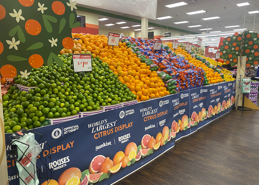 sunkist citrus rouses markets world's largest Guinness World Record